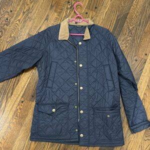 Barbour Navy Blue Large Quilted Jacket